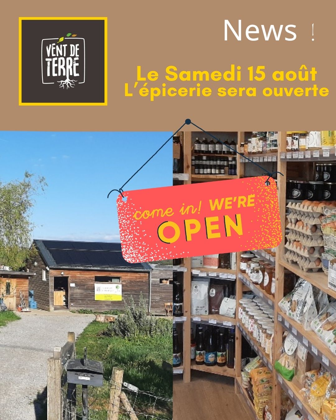 Ouvert 15 aout epicerie